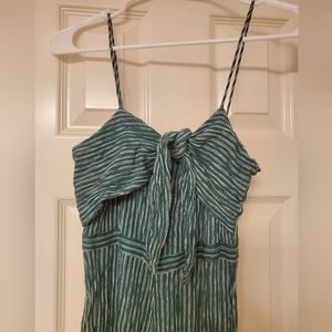 XS Green Jumpsuit with Stripes